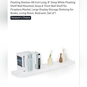 White Floating Wall Shelf for Home Decor